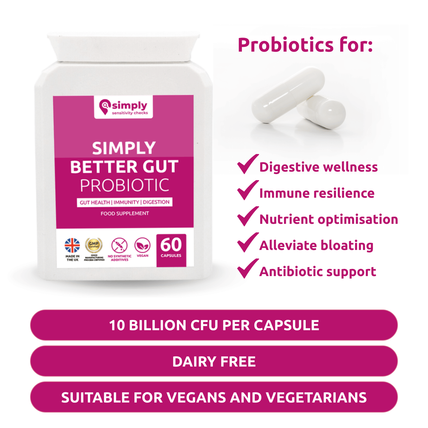 Simply Better Gut Health - Simply Sensitivity Checks - GB