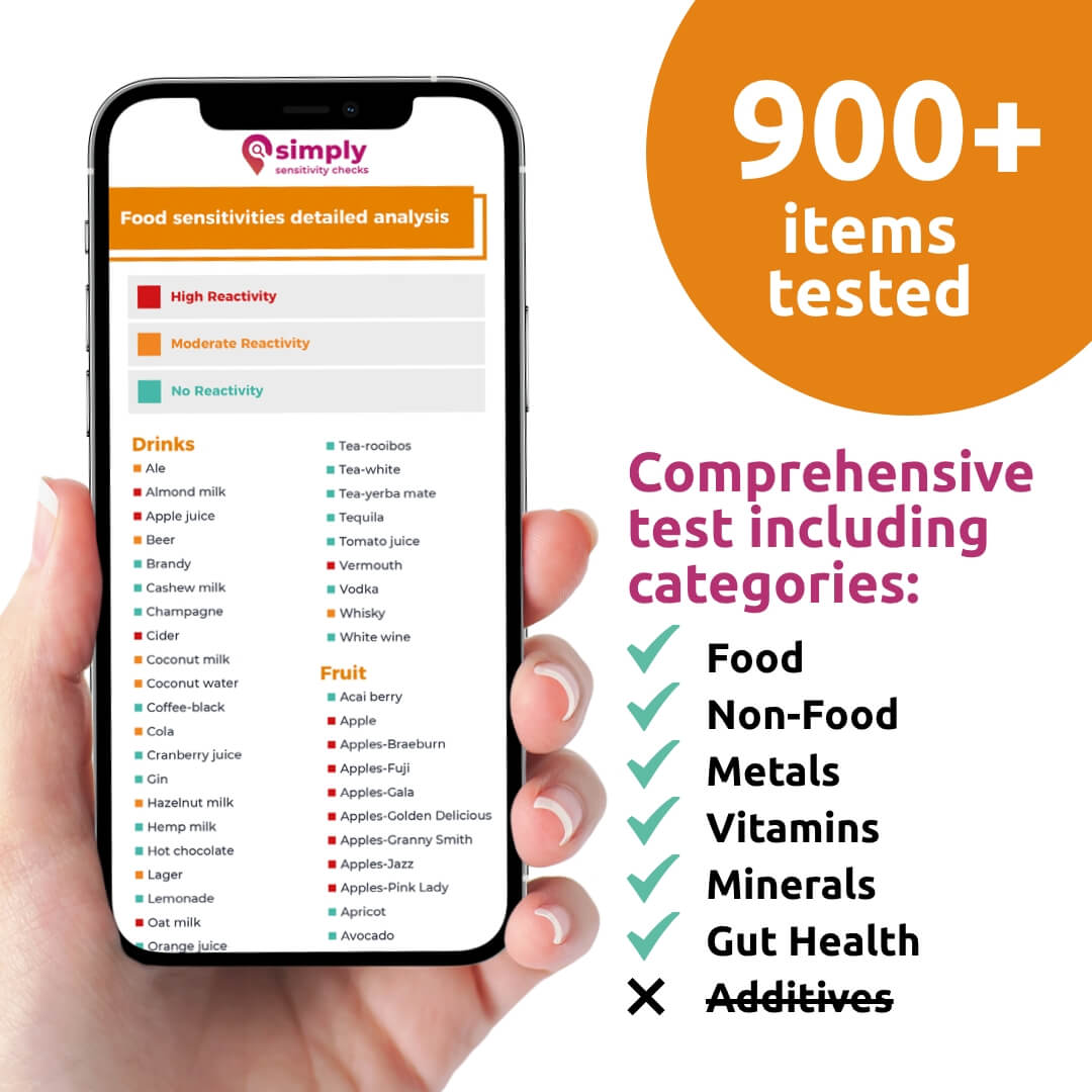 Advanced Food Sensitivity Test - Simply Sensitivity Checks - GB