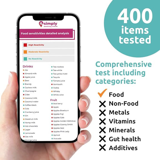 Basic Food Sensitivity Test - Simply Sensitivity Checks - GB