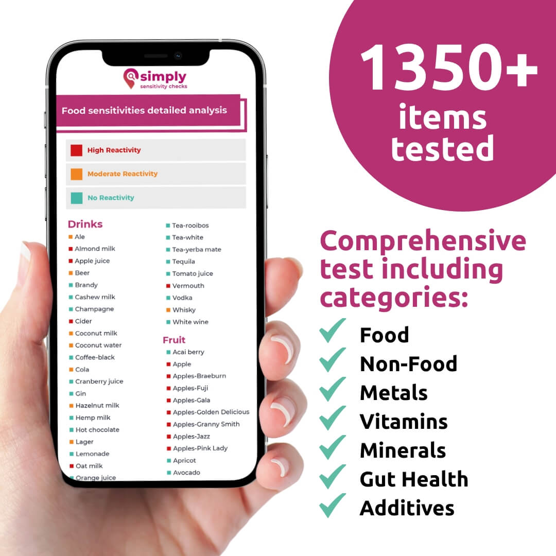 Ultimate Food Sensitivity Test - Simply Sensitivity Checks - GB
